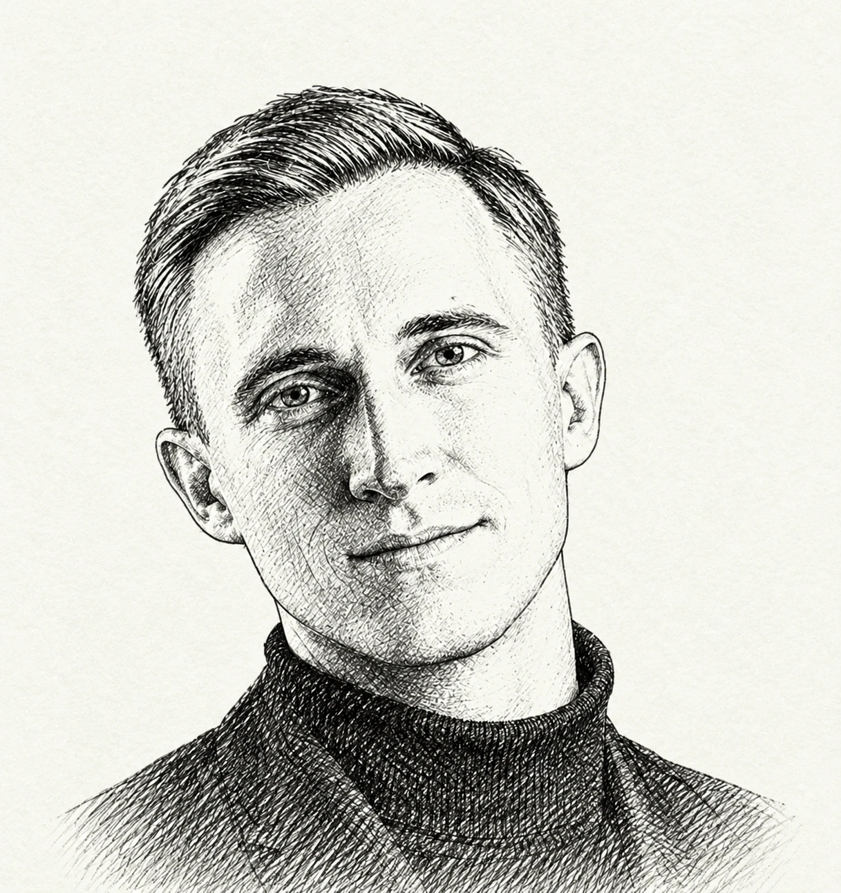Артём Дементьев, портрет-гравюра