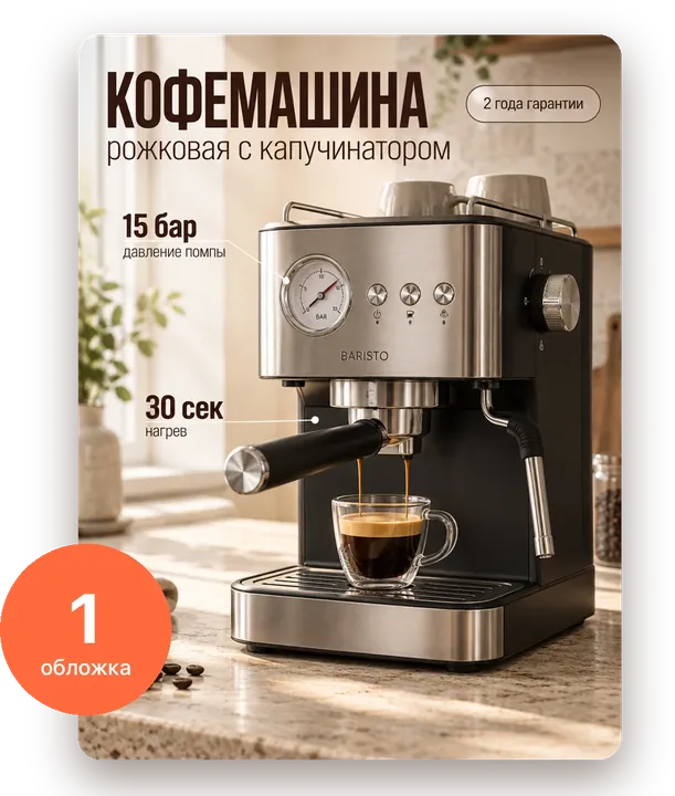 Пакет «Обложка»: кофемашина