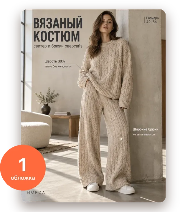 Пакет «Обложка»: вязаный костюм