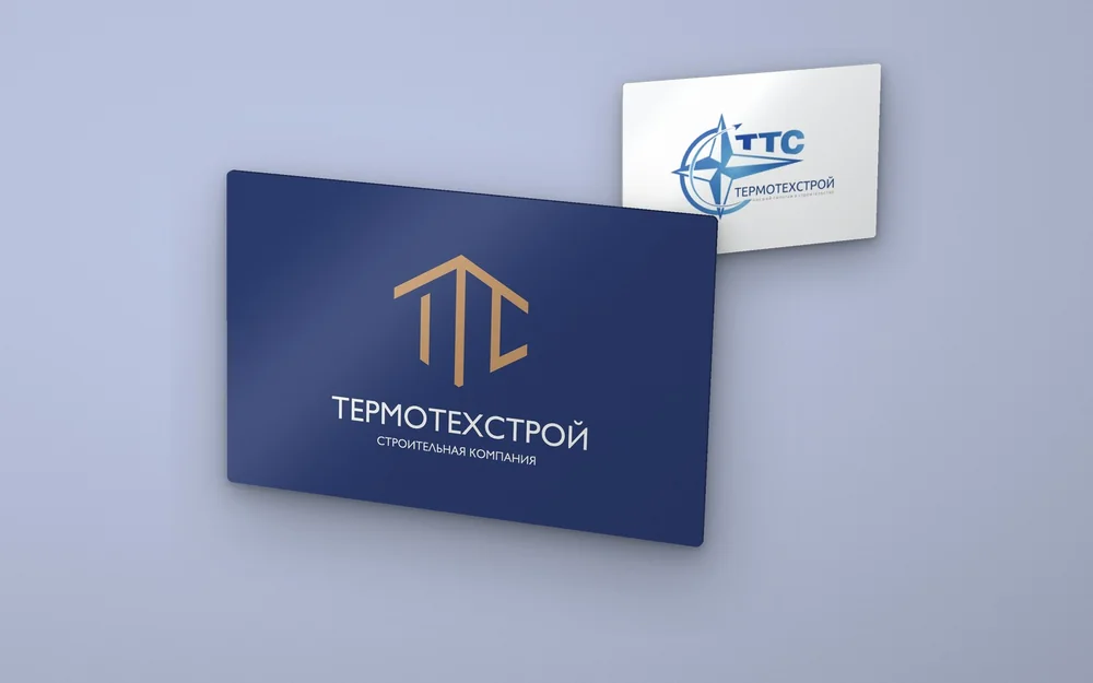 Ребрендинг «Термотехстрой» — прежний логотип и новая визитка