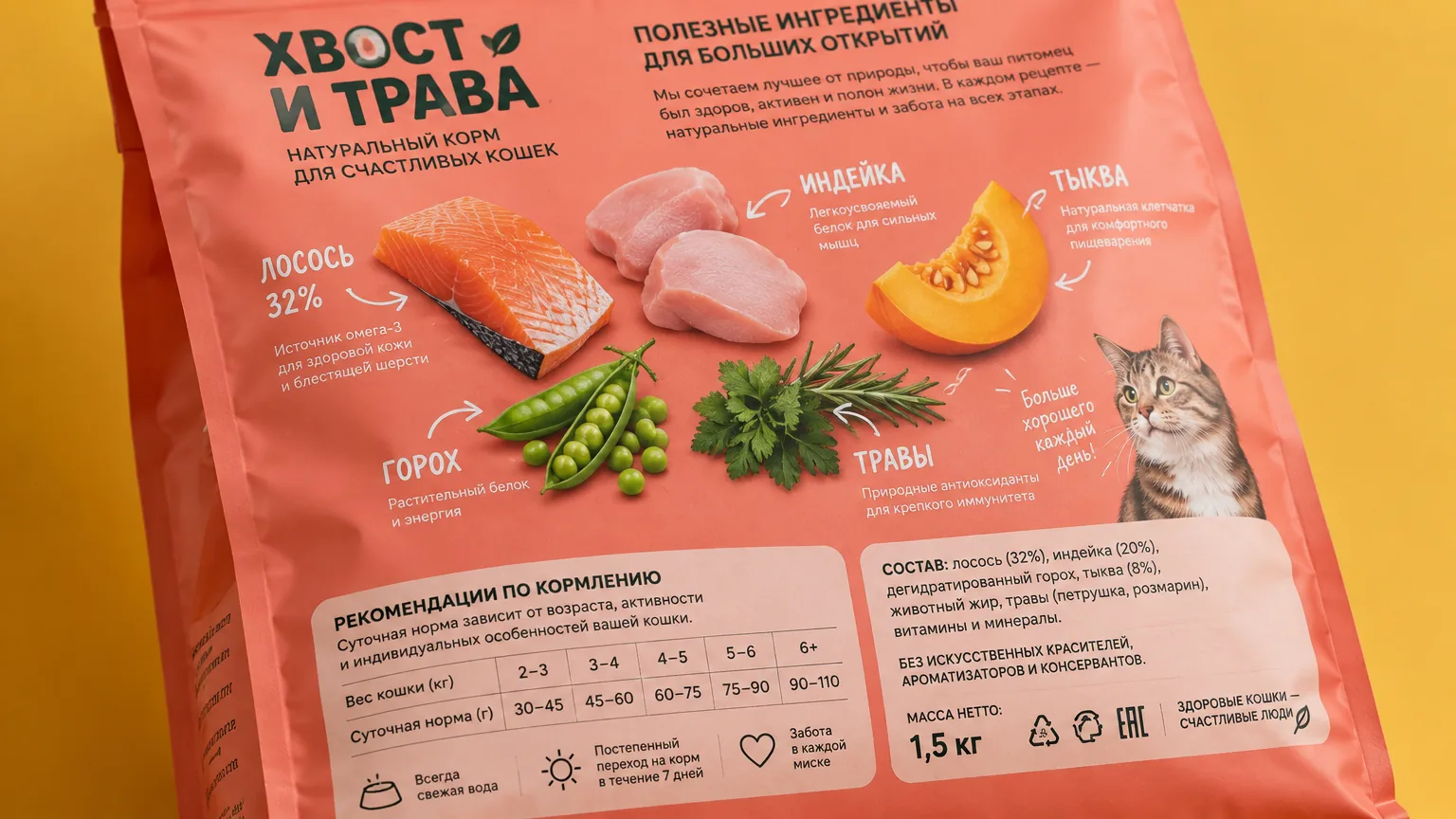 Хвост и трава — состав