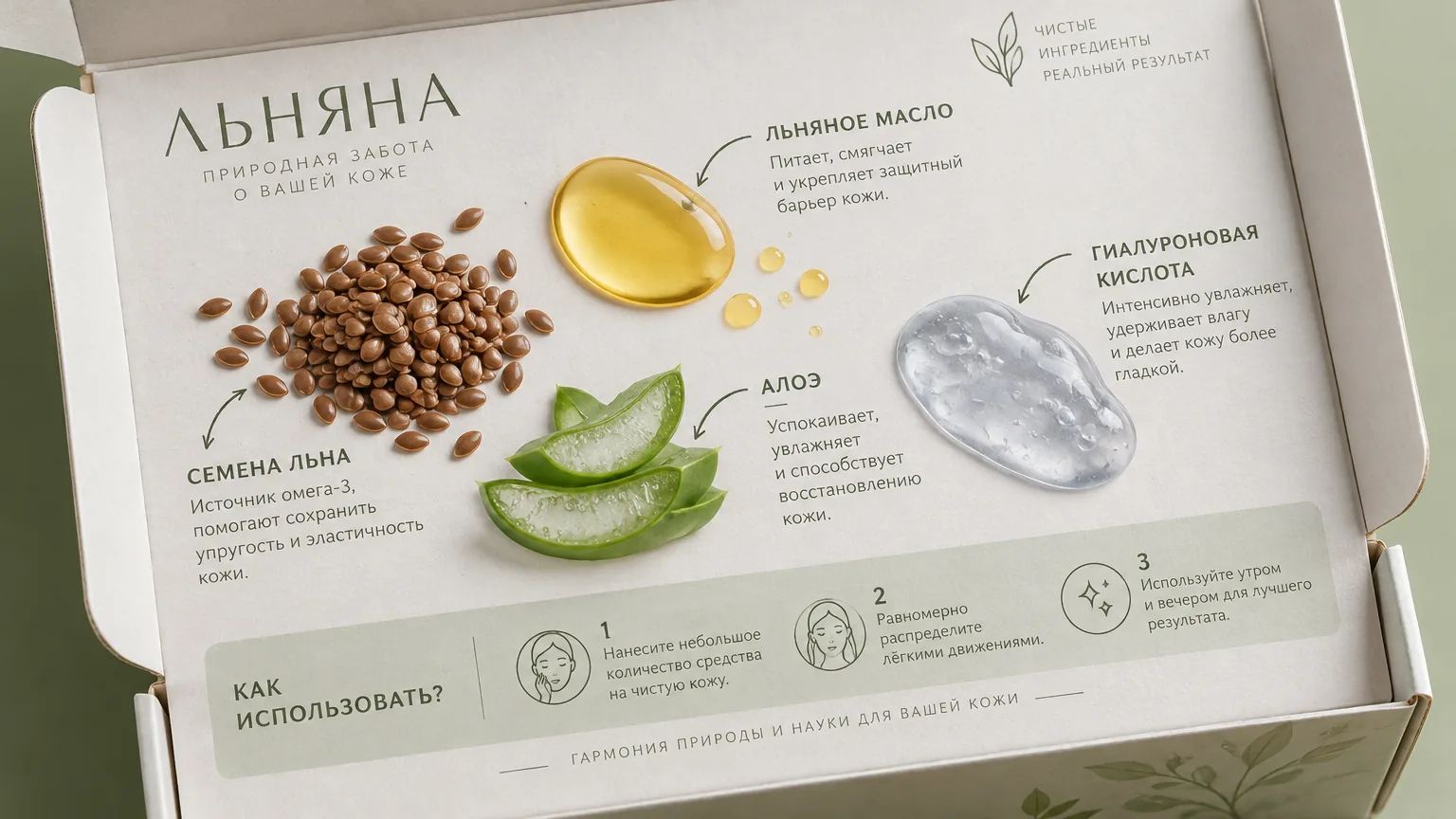 Льняна — состав
