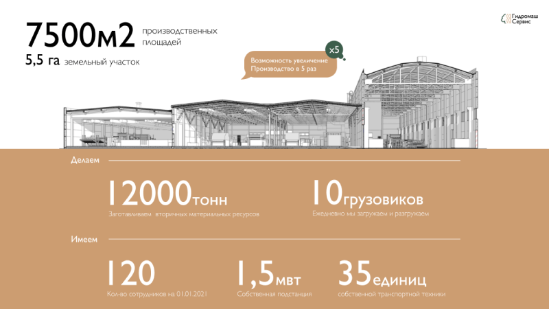 Образец слайда в Powerpoint с графикой