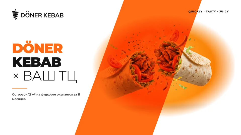 Слайд презентации Döner Kebab — сеть стрит-фуда · франшиза
